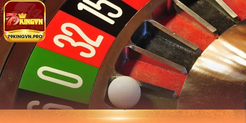 Game roulette 79King dựa vào kết quả dừng lại của quả bóng