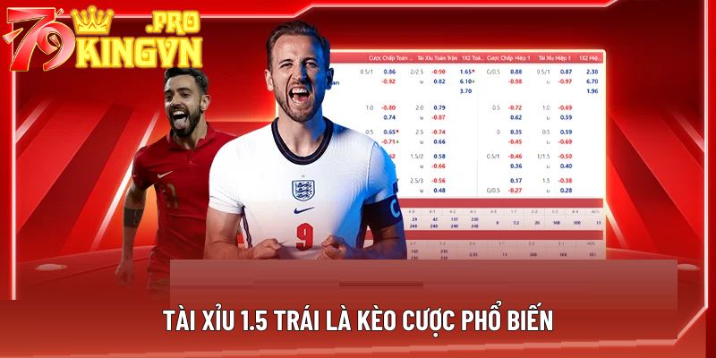 Tài Xỉu 1.5 trái là kèo cược phổ biến