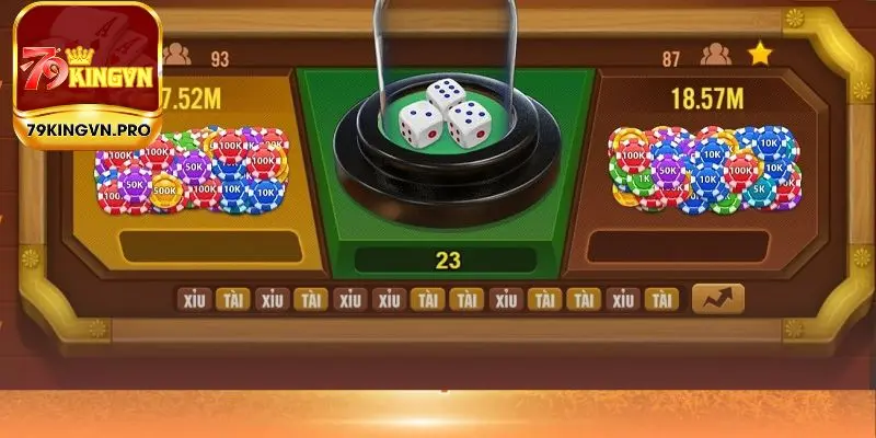 Tỷ lệ về cửa tài và xỉu gần như bằng nhau